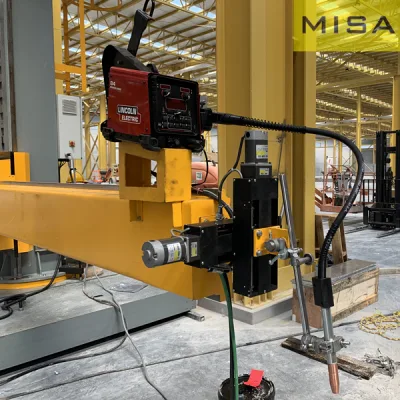 Manipulador de soldadura de tubo con 5m de carrera horizontal eficaz equipo de soldadura/ la columna y brazo