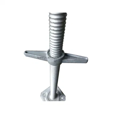 Construcción sistema modular multifuncional Ringlock/Rosette Lock/Layher Scaffolding Leveling Jack Base/patas ajustables