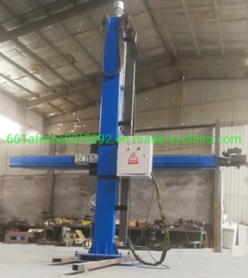 2m x 2m de la columna de la brida del depósito del tubo del cilindro del brazo manipulador de soldadura de costura