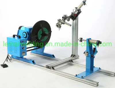 50kg 100kg de brida de tubo de luz de circunferencia de la soldadura con posicionador de soldadura Chuck rotador hidráulico