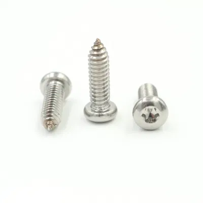 Tornillo de cola perno azul anodizado máquina de cabeza troncocónica recubierta de plata Tornillo