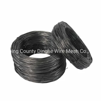 1.24 mm negro recocido alambre trenzado Recozido Arame Bwg 18 alambre de hierro negro