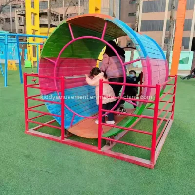 2024 nuevos juegos de parque de atracciones rodillo giratorio tambor in situ para Zona de juegos para niños