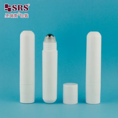 Nuevo diseño Cosmético PP Roll-On Bottle Steel Roller de 25 ml Contenedor de crema de ojos de color de bola