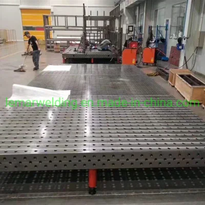 Fundición Plancha de acero placa 3D Mesa de trabajo de soldadura flexible Robot 3D Herramientas de soldadura