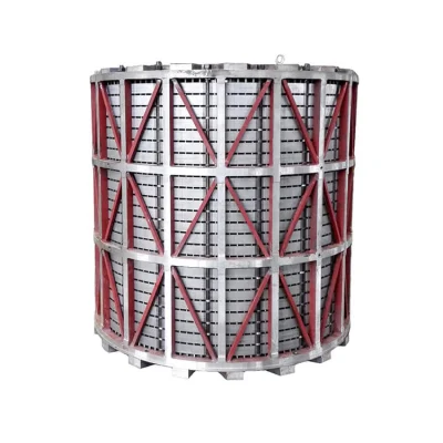 Densen fabricación personalizada de laminación núcleo inducido, Estampación generador eólico de fundición de acero de Rotor y estator Core