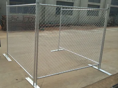 Eslabones de cadena de malla de alambre galvanizado Esgrima