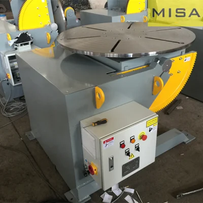 Posicionador de soldadura automática de la brida de tubo de 1.1kw, pasando el poder y la carga 1, 200kg.
