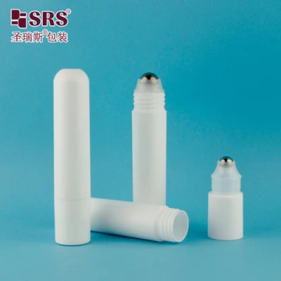 Nuevo diseño Cosmético PP Roll-On Bottle Steel Roller de 25 ml Contenedor de crema de ojos de color de bola