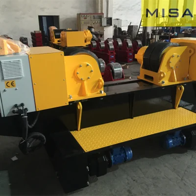 60ton motorizados convencionales de soldadura en movimiento con el rotador de ruedas y 2 de PU*Potencia 2,2 kw