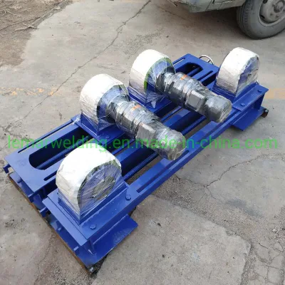 10t de plomo con tornillo ajustable tipo de soldadura soldadura del tubo inclinado rotador de rodillo
