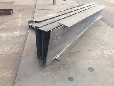 Soldadura de acero al carbono galvanizado Columna de acero de vigas H