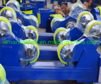 Auto ajustable de 20 toneladas de soldadura de tubo de 5 rodillos girando el rotador de metros de diámetro