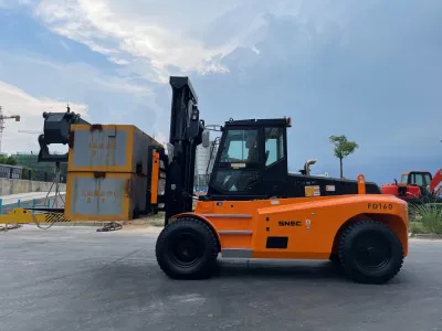 Manipulador de contenedores Forklift Heavy Duty Grua horquilla 16 Ton Diesel Carretilla elevadora para la venta