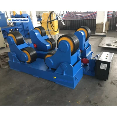 Línea de producción de tanques Zhouxiang rodillo rotatorio de soldadura de 100 toneladas automático Rodillo de giro