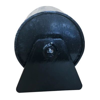 Acero de 8 pulgadas de la rueda de Boggie Heavy Duty roll-off contenedor contenedor de rodillo de masa