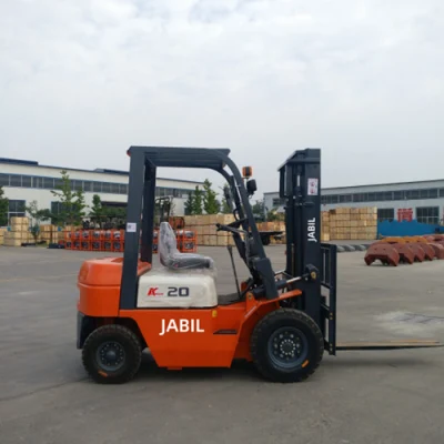China Proveedor 3m 5m 6m elevación altura 2000kg gasolina Forklift Precio