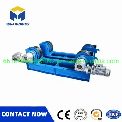 60 Ton ajustable automático de soldadura de depósito de Rotator con rodillo de goma