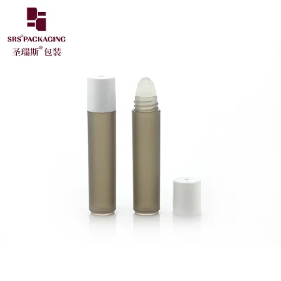 Vaciar 3ml rollo en botella Amber Travel Tamaño PP PCR Contenedor de suero de ojo de plástico con bola de rodillo de masaje