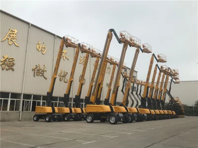 Elevador de aguilón 26m Plataforma de trabajo aéreo telescópico de brazo recto Gtbz26s