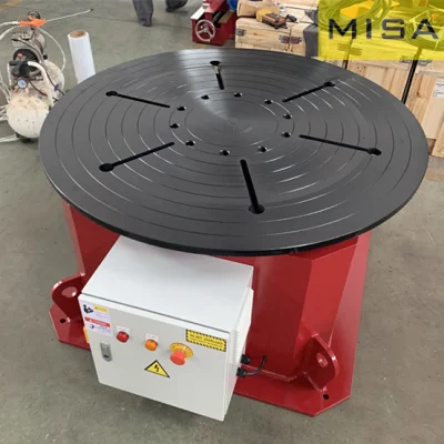 Posicionador de soldadura fijo automático personalizado Turntable, 1000mm de diámetro, el cuadro de Energía Eléctrica
