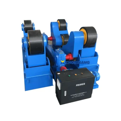 Rodillo giratorio de soldadura de tubería automática Rotador para producción de tanques Línea