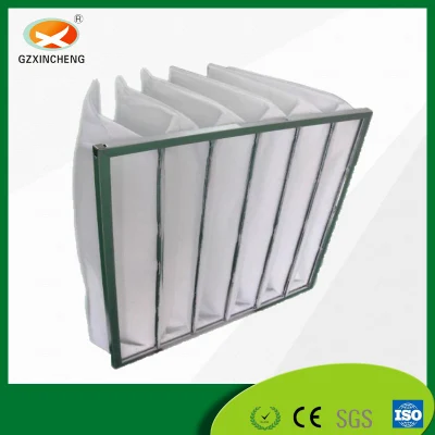 24*24 China hizo Non-Woven Filtro de aire de bolsillo de tela
