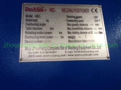 Tabla de la soldadura de rotación del posicionador