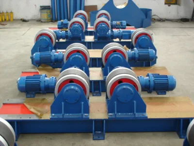 Rodillo giratorio de tubo de soldadura automático para brida de depósito Línea de gas
