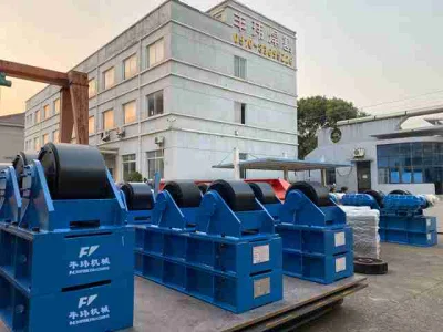 Depósito ajustable girando Rodillo para soldadura de costura de la vasija de presión