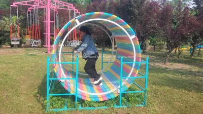 2024 nuevos juegos de parque de atracciones rodillo giratorio tambor in situ para Zona de juegos para niños