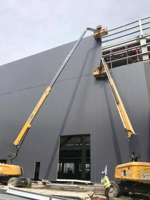Elevador de aguilón 26m Plataforma de trabajo aéreo telescópico de brazo recto Gtbz26s