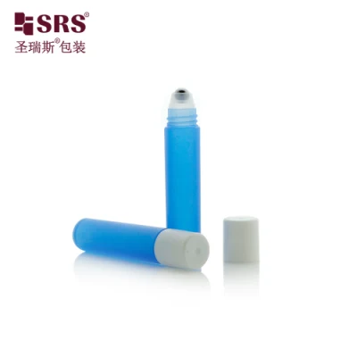 Vaciar 3ml rollo en botella Amber Travel Tamaño PP PCR Contenedor de suero de ojo de plástico con bola de rodillo de masaje