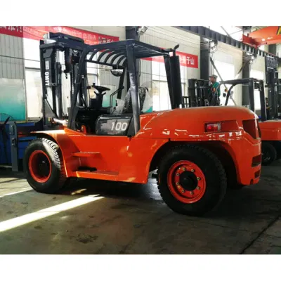 10ton/10000kg carretilla elevadora diesel de 4,5 m/3m/5m/6m de altura de elevación, con japonés Isuzu/Mitsubishi/Motor Perkins, con desplazamiento lateral/Neumático macizo