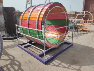2024 nuevos juegos de parque de atracciones rodillo giratorio tambor in situ para Zona de juegos para niños