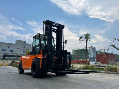 Manipulador de contenedores Forklift Heavy Duty Grua horquilla 16 Ton Diesel Carretilla elevadora para la venta