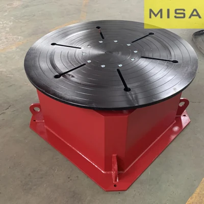 Posicionador de soldadura fijo automático personalizado Turntable, 1000mm de diámetro, el cuadro de Energía Eléctrica