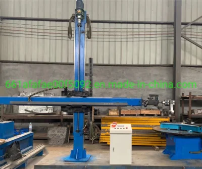 2m x 2m de la columna de la brida del depósito del tubo del cilindro del brazo manipulador de soldadura de costura