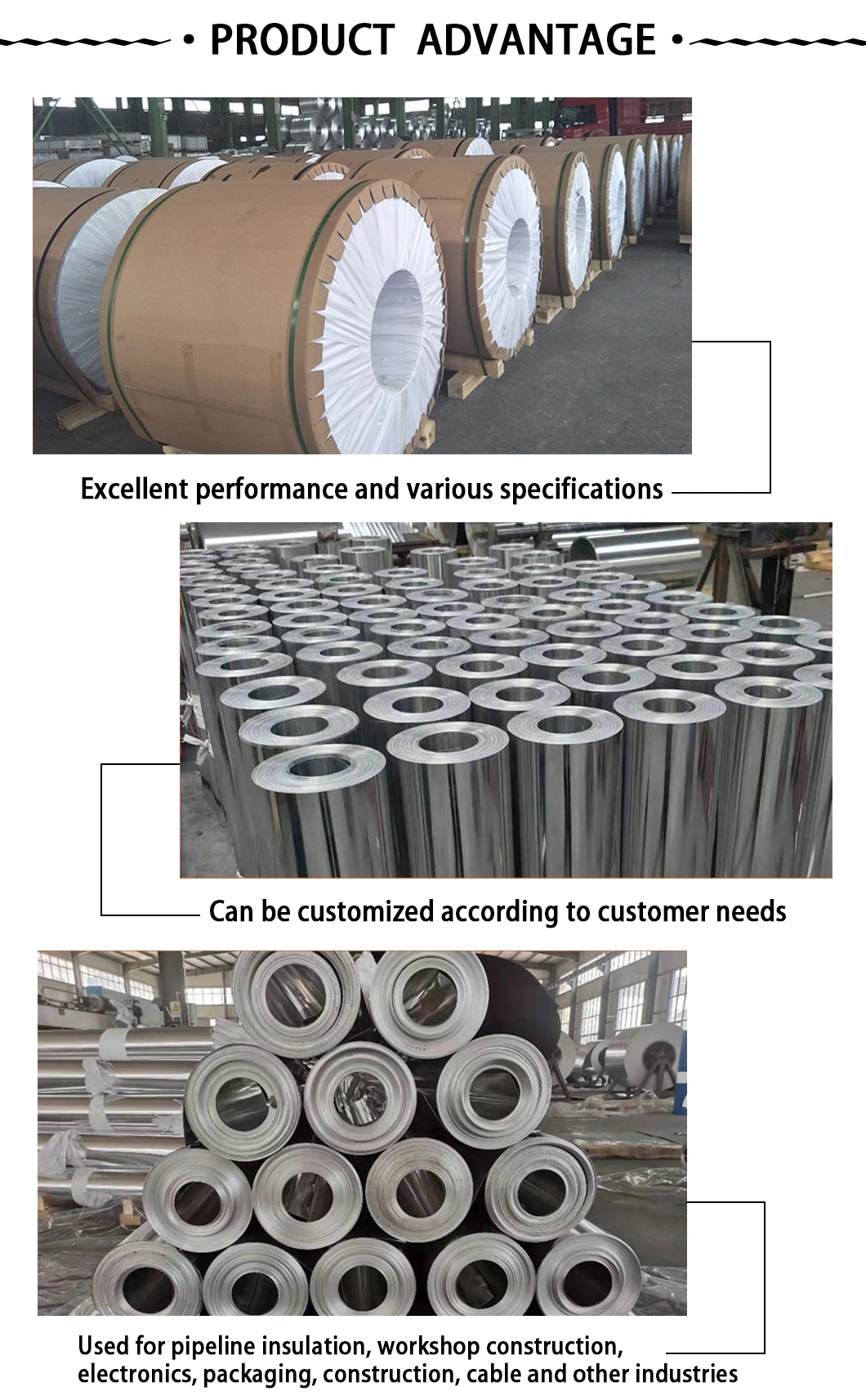 A1050 A1100 A3003 A3105 A5052 Aluminum Coil and Sheet Roll