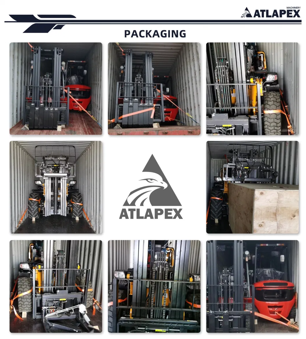 Atlapex 3.5tonne 3.5t Diesel Forklift Truck with Side Shifter and Fork Positioner