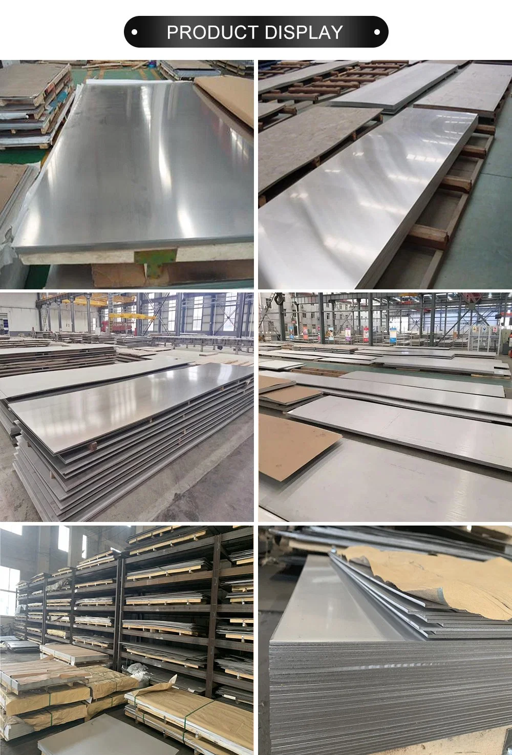 Factory Jiujin ASTM JIS SUS 201 202 301 304 304L 316 316L 310 410 430 Stainless Steel Sheet/Plate/Coil/Roll 0.1mm~50mm