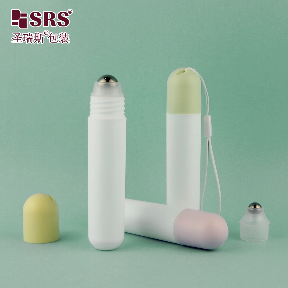 New Design Cosmetic 25 ml PP Roll-on Bottle Steel Roller Ball Custom Color Eye Cream Container