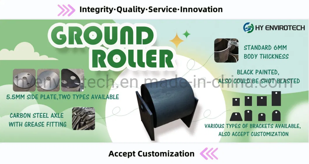 8-5/8&quot;X 10&quot; Ground Roller with 8&quot;X 6&quot; Bracket Used on Roll off Container From Hy Envirotech
