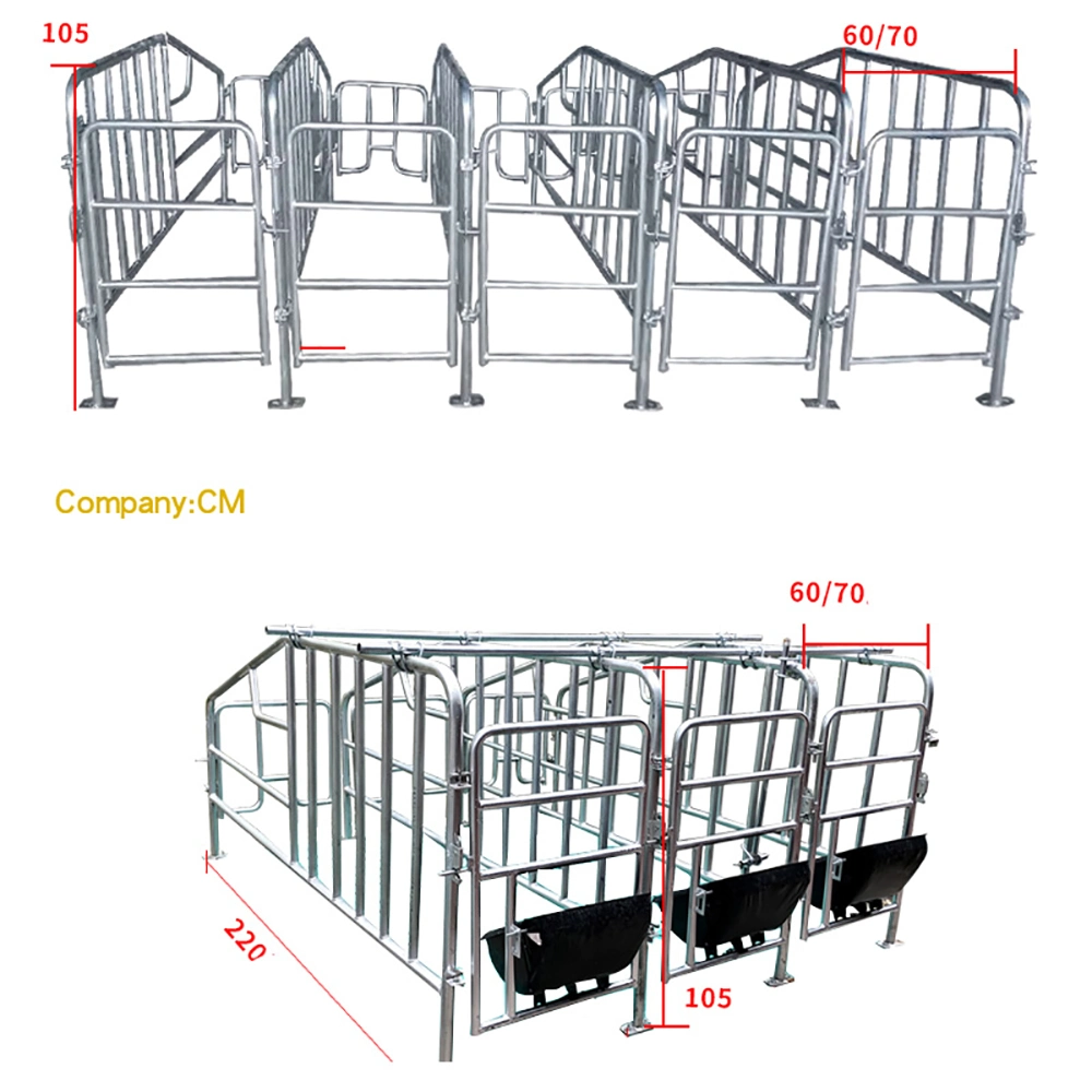 2023 High Quality Complete Sow Farrowing Pen/Pig Farrowing Bed Positioning Railing