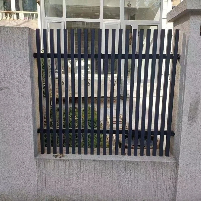 Aluminium Garden Gate and Fence Simple Modern Style Waterproof Accessories Powder Coated Aluminium Metal Decoration Support