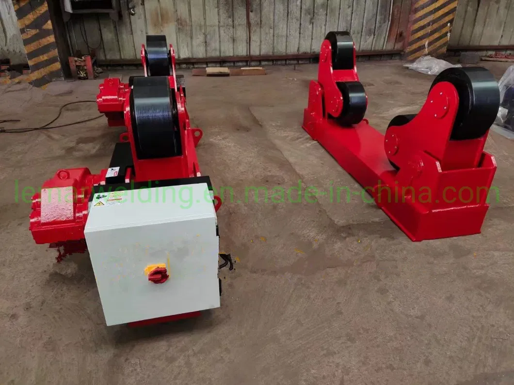 200 Ton Customized Steel Polyurethane Wheel Assembly Rotator for Welding