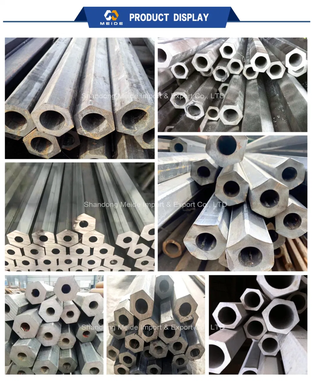 Standard 25crmo 30CrMo 35CrMo 42CrMo 20crmnti Hexagonal Steel Pipe Mechanical Parts