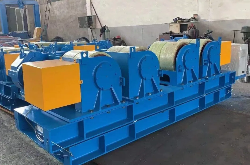 200 Ton Customized Steel Polyurethane Wheel Assembly Rotator for Welding