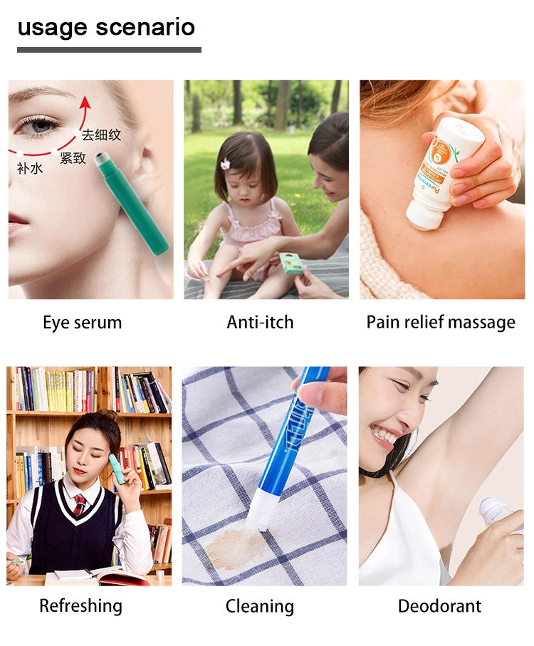 Empty 3ml Roll On Bottle Amber Travel Size PP PCR Plastic Eye Serum Container With Massage Roller Ball