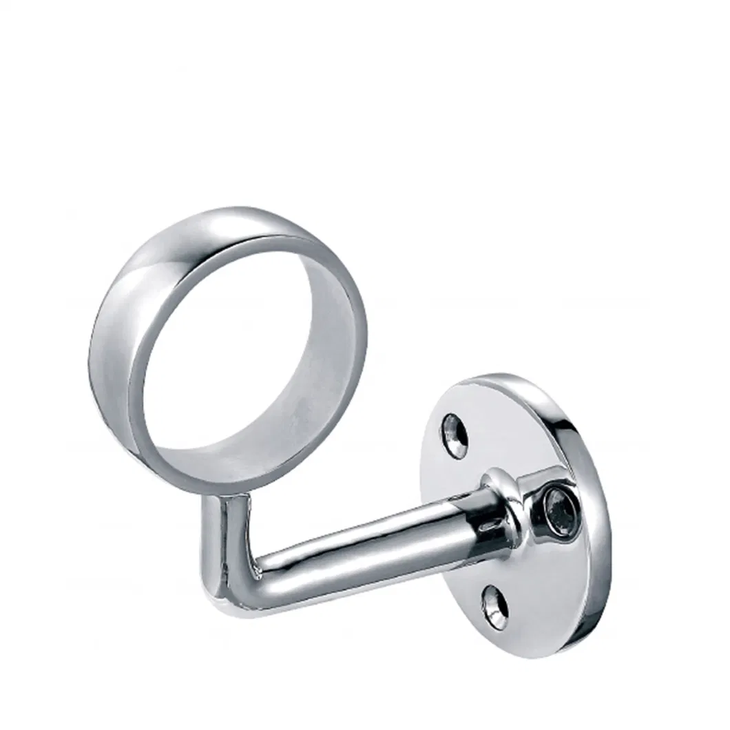 304 Stainless Steel Stair Handrail Glass Link Support Bracket Connector Handrail Fixed Pipe Support Railing Accessories